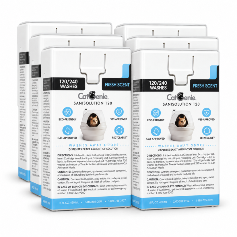 CatGenie Sanisolution cartridge with fragrance - 6 pcs pack CatGenie Sanisolution cartridge with fragrance - 6 pcs pack