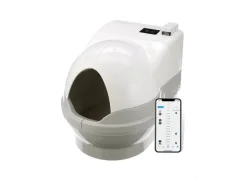 CatGenie A.I. robotic toilet with lid